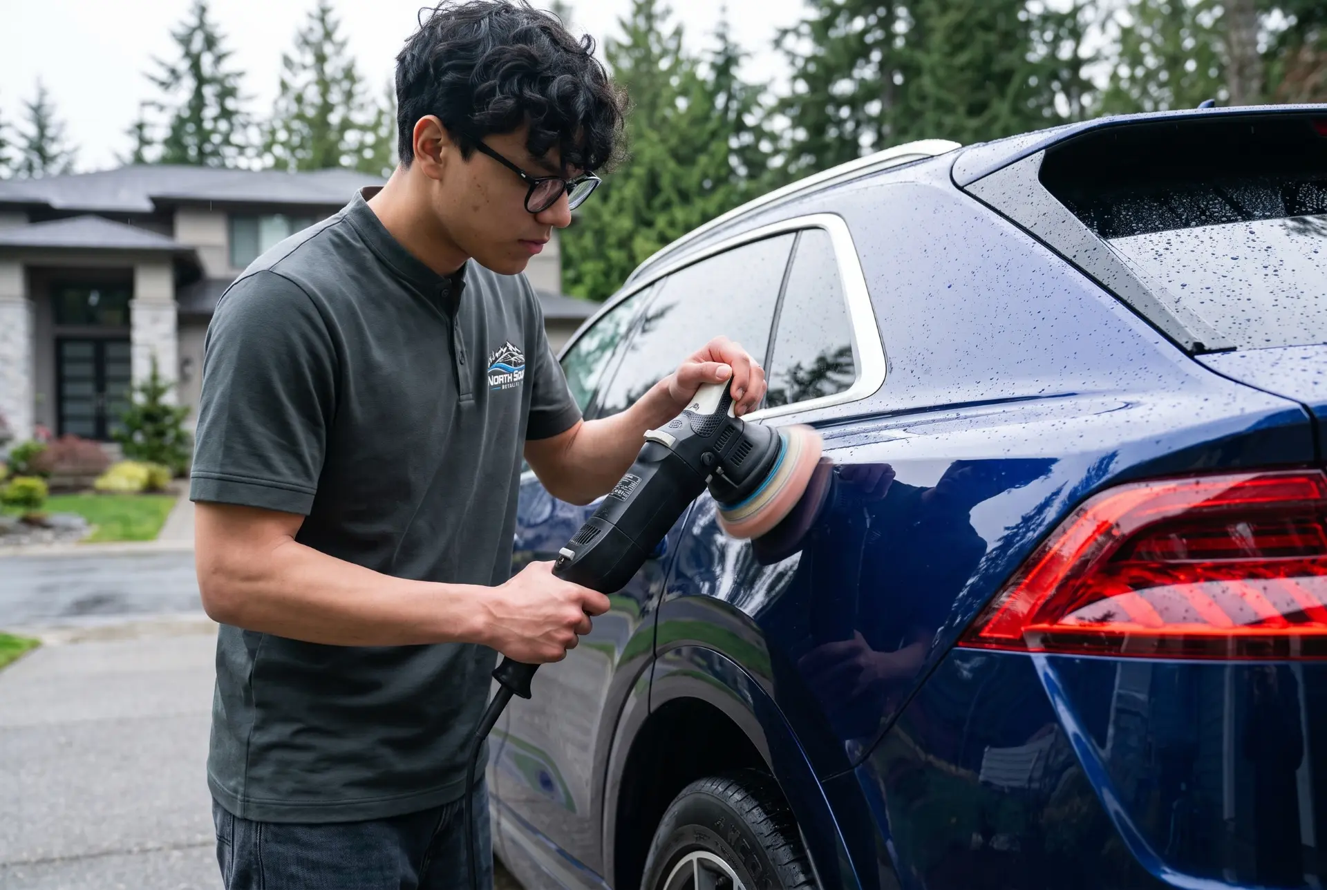 Ceramic coating applied to black paint